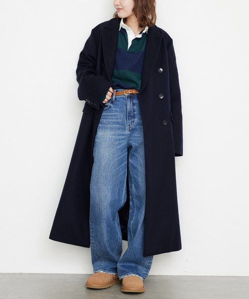 SLOBE IENA（スローブイエナ） チェスターコート 38 ネイビー