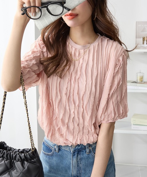 tシャツ 半袖 フリルTシャツ（半袖) レディース : ZOZOTOWN Yahoo!店