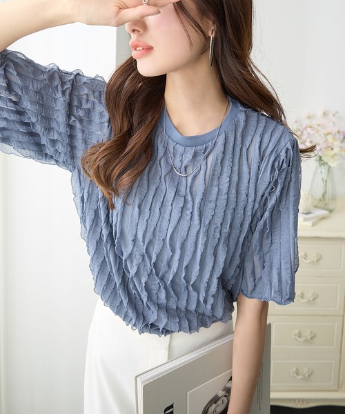 tシャツ フリルTシャツ（半袖) レディース : ZOZOTOWN Yahoo!店 - 通販