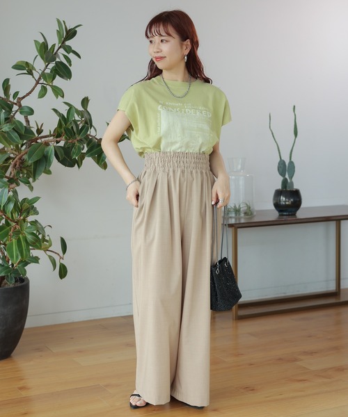 「LEPSIM」 スラックス FREE グレー レディース_画像3