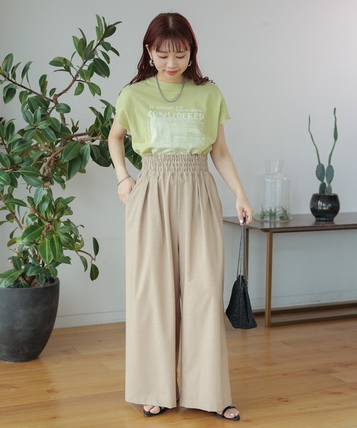 「LEPSIM」 スラックス FREE グレー レディース_画像4