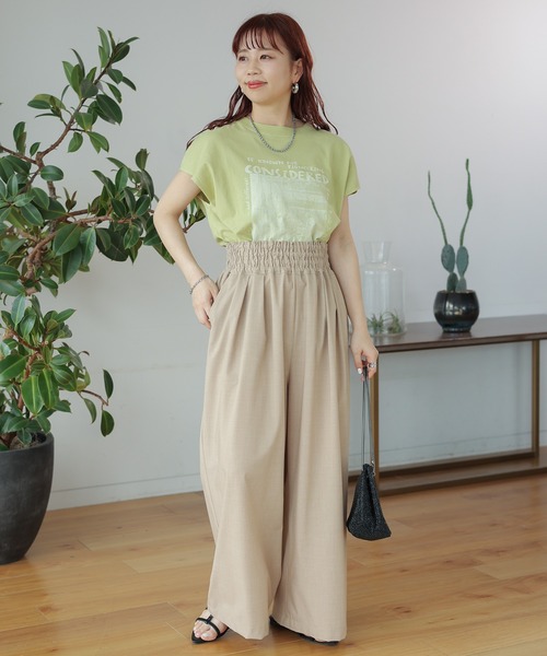 「LEPSIM」 スラックス FREE グレー レディース_画像6