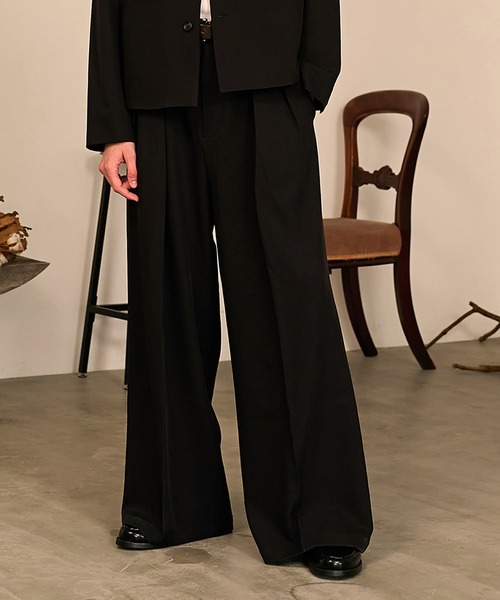 Forte スラックス Riveted Baggy Slacks/リベットバギースラックス