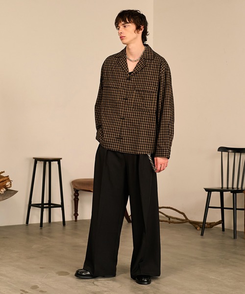 Forte スラックス Riveted Baggy Slacks/リベットバギースラックス