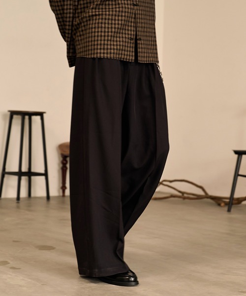 Forte スラックス Riveted Baggy Slacks/リベットバギースラックス