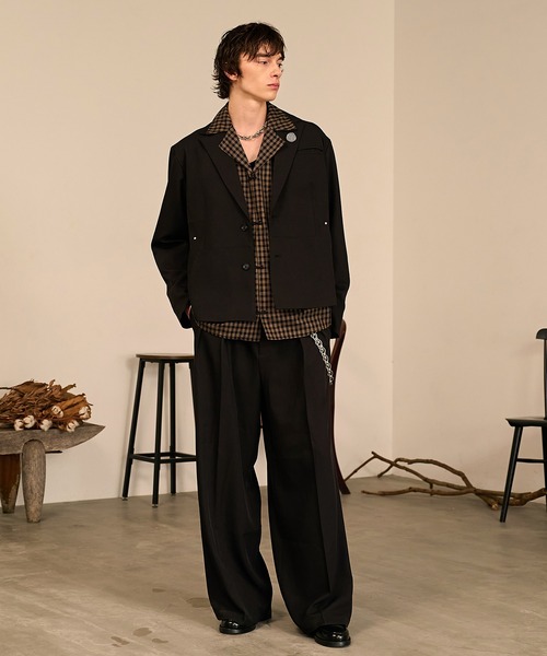Forte ワイドパンツ スラックス Riveted Baggy Slacks/リベットバギー