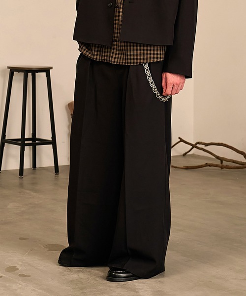 Forte ワイドパンツ スラックス Riveted Baggy Slacks/リベットバギー