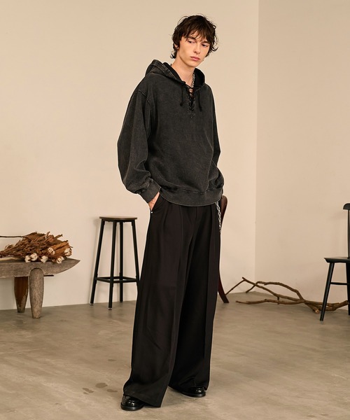 Forte ワイドパンツ スラックス Riveted Baggy Slacks/リベットバギー