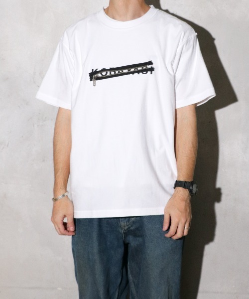 「PHINGERIN」 半袖Tシャツ MEDIUM ホワイト メンズ_画像3