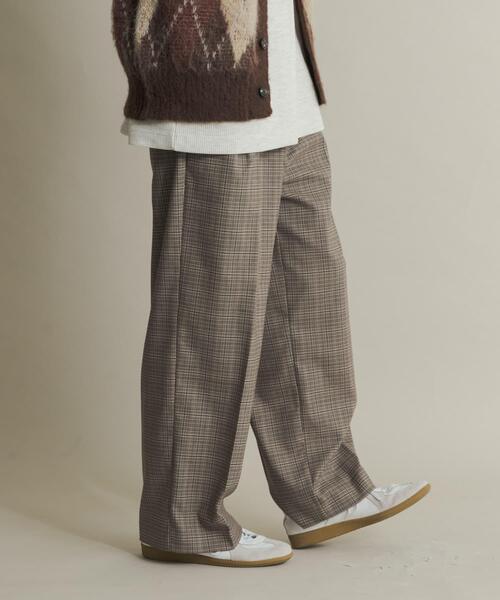 SENSE OF PLACE by URBAN RESEARCH スラックス グレンチェックタック