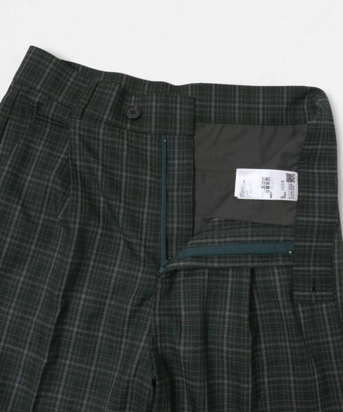 SENSE OF PLACE by URBAN RESEARCH パンツ グレンチェックタックワイド
