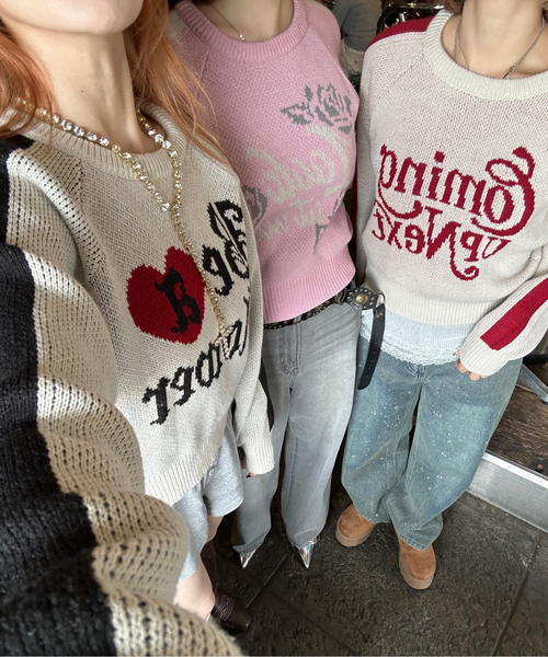 「sedacle girl」 長袖ニット SMALL ネイビー レディース_画像7