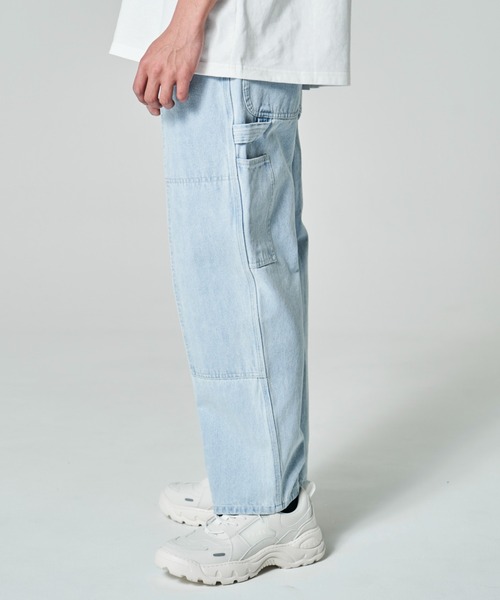 「UNIVERSAL OVERALL」 デニムパンツ MEDIUM サックスブルー メンズ_画像5