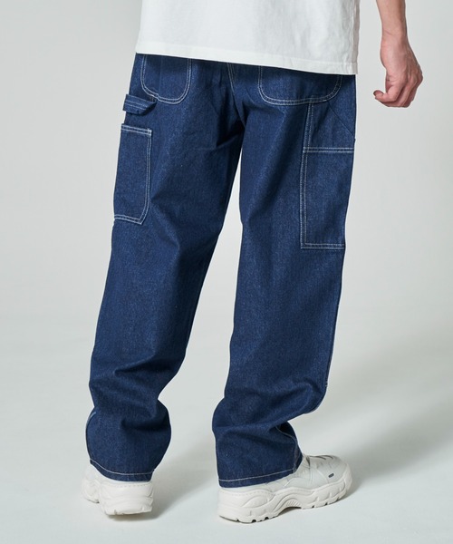 「UNIVERSAL OVERALL」 デニムパンツ MEDIUM サックスブルー メンズ_画像7