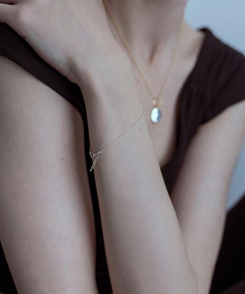 ブレスレット SMELLY so’　slim chain brecelet レディースの画像