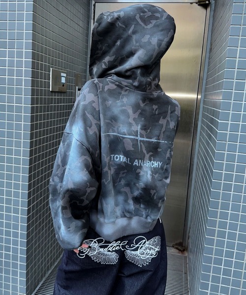 SHINE TOTAL ANARCHY パーカー ピンク パーカー レディース メンズ