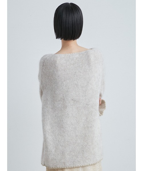 「MIESROHE」 長袖ニット FREE ライトブルー レディース_画像7