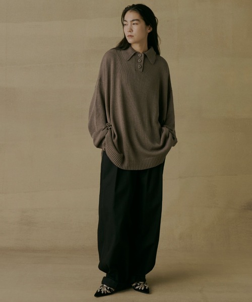 Libra Cue（リブラ キュー） 長袖ニット FREE グレー レディース