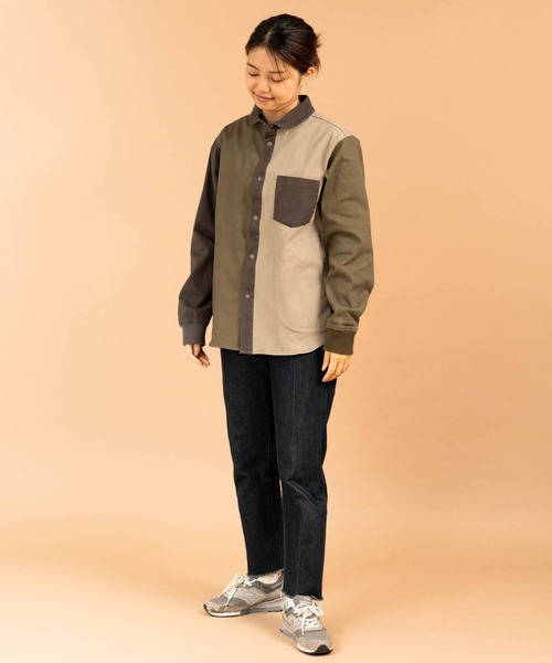 「gym master」 長袖シャツ LARGE ベージュ メンズ_画像5