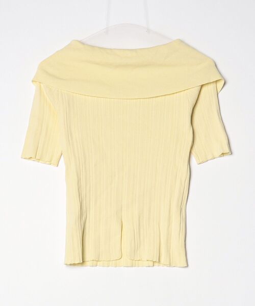 「POLO BCS」 半袖ニット FREE イエロー レディース_画像2