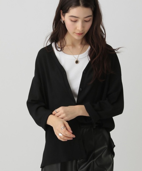 「saloon」 長袖ブラウス FREE グレー レディース_画像2