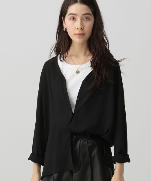 「saloon」 長袖ブラウス FREE グレー レディース_画像3