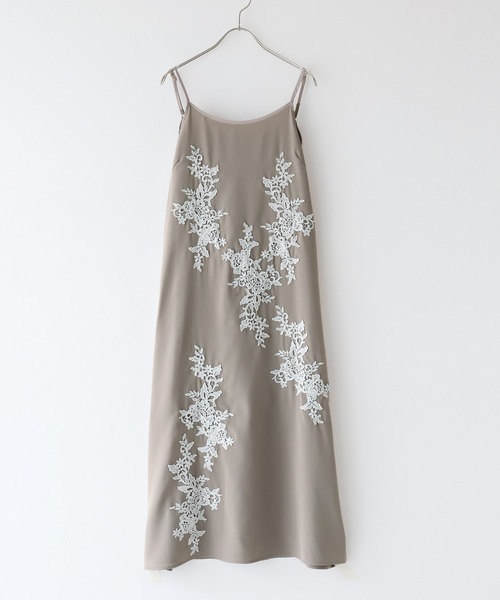 「J by blue」 半袖ワンピース MEDIUM ブルーグレー レディースの画像