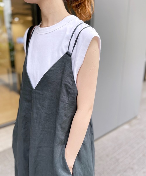「Spick \u0026 Span」 キャミソールワンピース 36 グレー レディースの画像