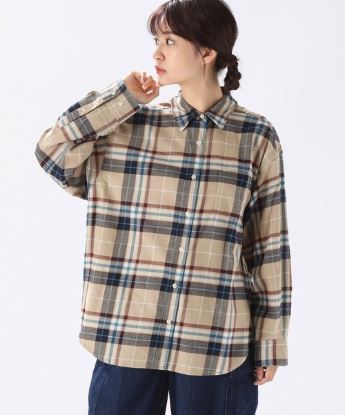 niko and…（ニコアンド） 長袖シャツ MEDIUM グレー レディース