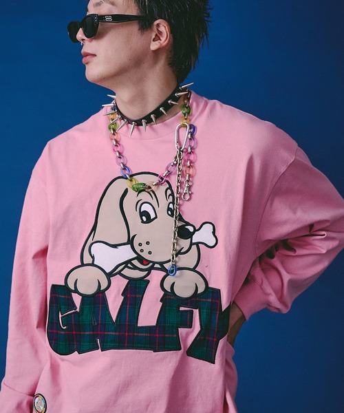 ガルフィー GALFY Tシャツ ピンク GALFY(ガルフィー) “アウトローガルTee” - DISSIDENT WEB SHOP