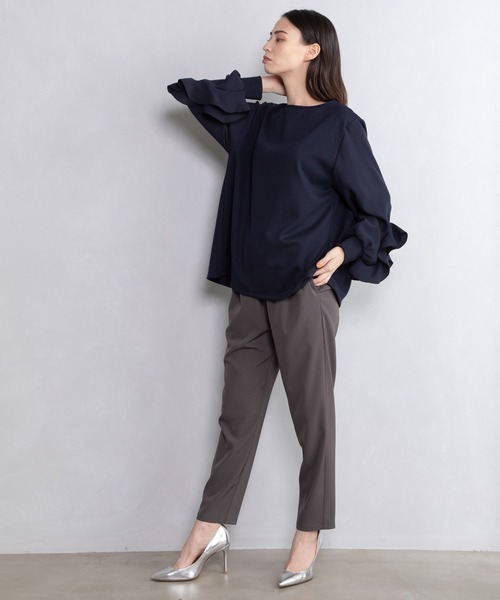 「MARECHAL TERRE」 長袖カットソー MEDIUM ネイビー レディース_画像4