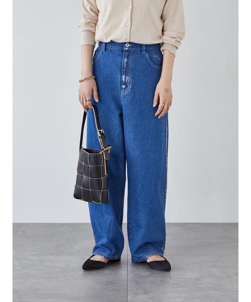 「Lugnoncure」 デニムパンツ M オフホワイト レディース_画像5