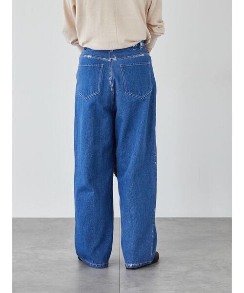 「Lugnoncure」 デニムパンツ M オフホワイト レディース_画像6