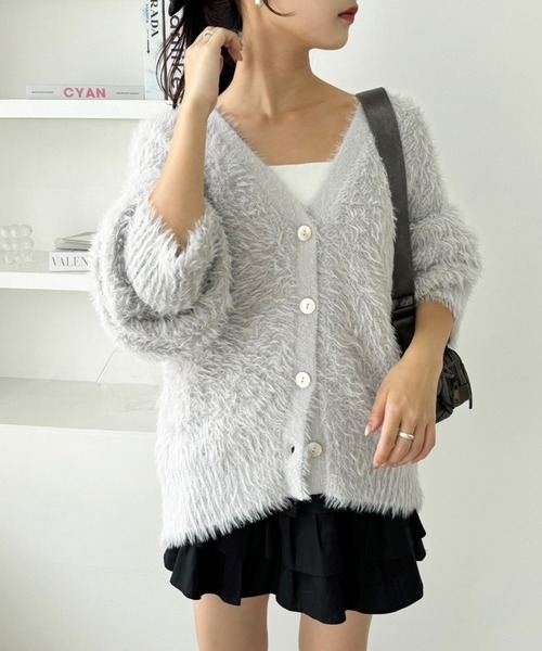 「one after another NICE CLAUP」 カーディガン FREE ライトピンク レディース_画像7