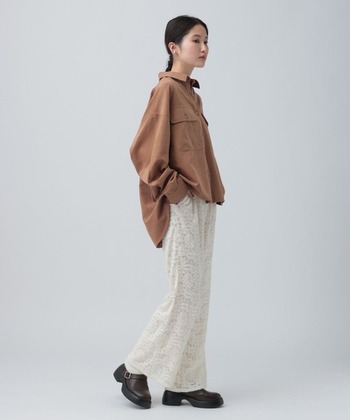 LEPSIM（レプシィム） パンツ 起毛レースパンツ 638770 レディース