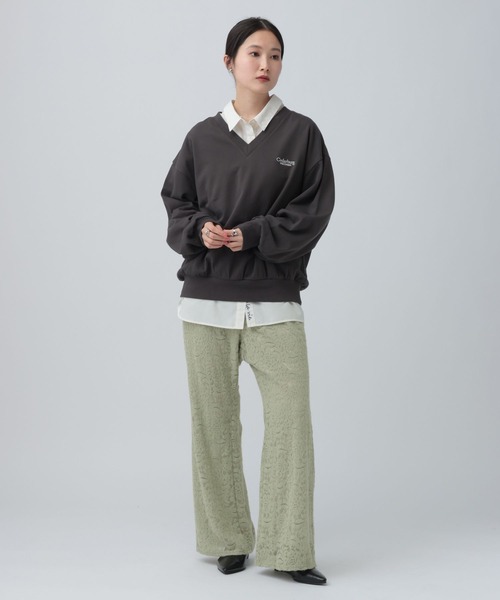 LEPSIM（レプシィム） パンツ 起毛レースパンツ 638770 レディース