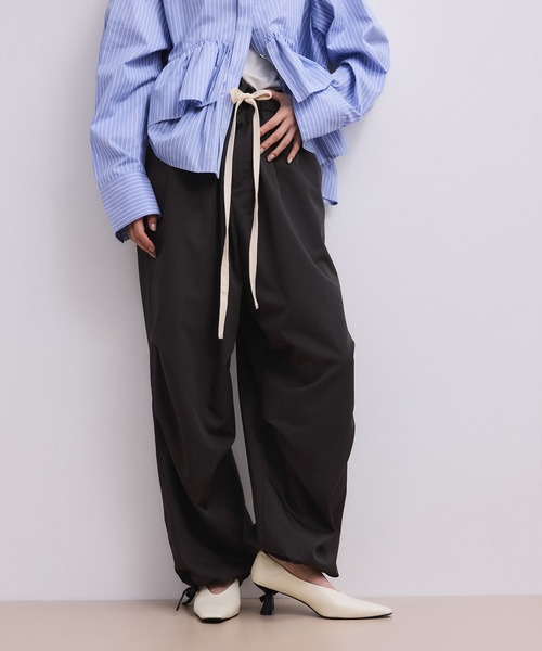 パンツ 「WEB限定」リラックスパラシュートパンツ レディースの画像