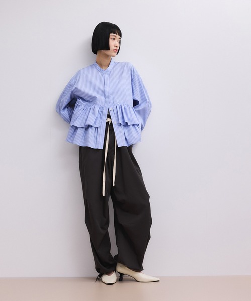 パンツ 「WEB限定」リラックスパラシュートパンツ レディースの画像