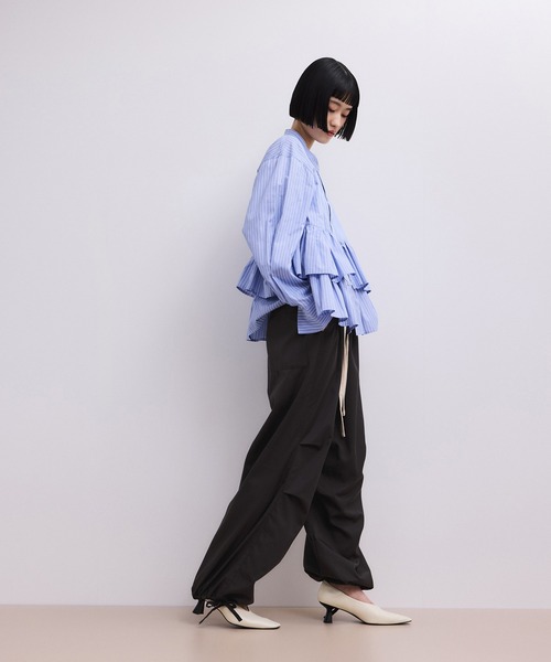 パンツ 「WEB限定」リラックスパラシュートパンツ レディースの画像