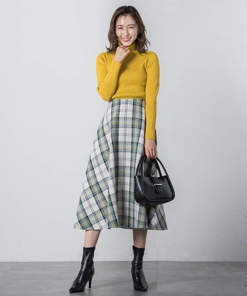 「QUEENS COURT」 フレアスカート L ホワイト系その他 レディース_画像4