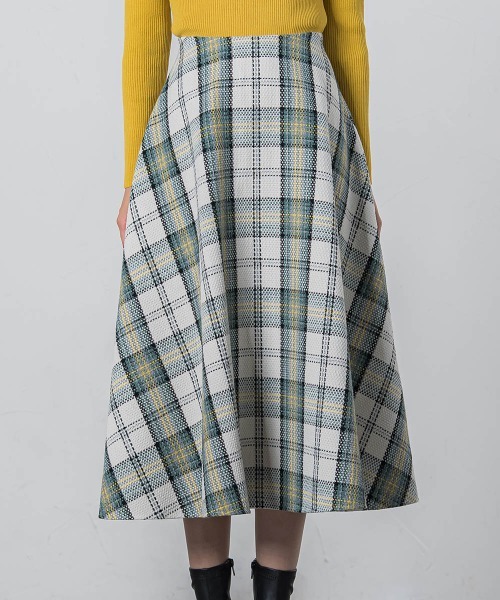 「QUEENS COURT」 フレアスカート L ホワイト系その他 レディース_画像9