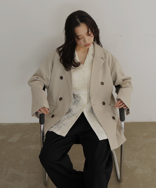 烏*麿様 KIMHEKIM パール テーラードジャケット 34 hellam（ヘラム） ジャケット テーラードジャケット TRツイル
