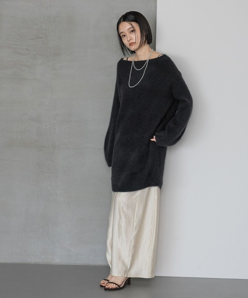 「A part by」 ニットワンピース FREE ブラック レディース_画像3