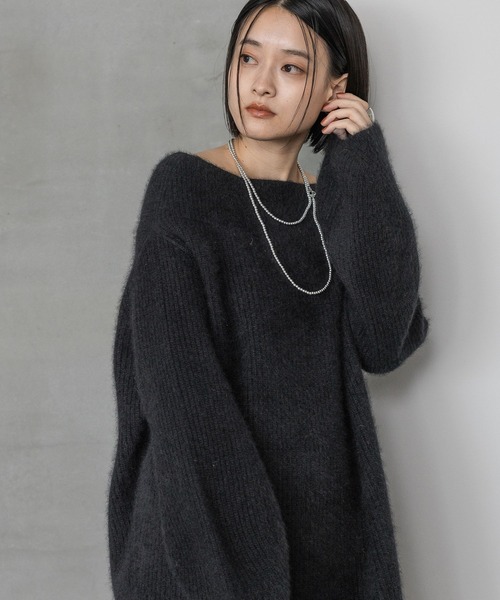 「A part by」 ニットワンピース FREE ブラック レディース_画像8