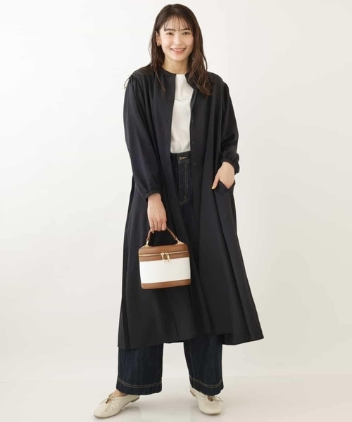 「a.v.v」 長袖ワンピース 34 ブラック レディース