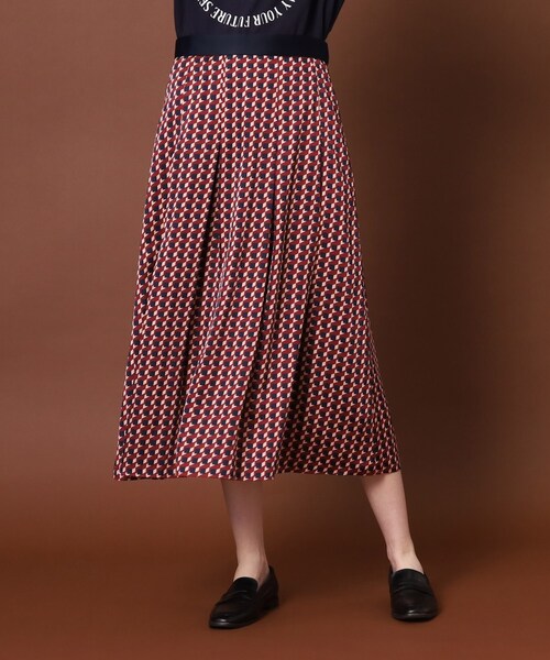 「DRESSTERIOR」 フレアスカート 36 グリーン レディース_画像4