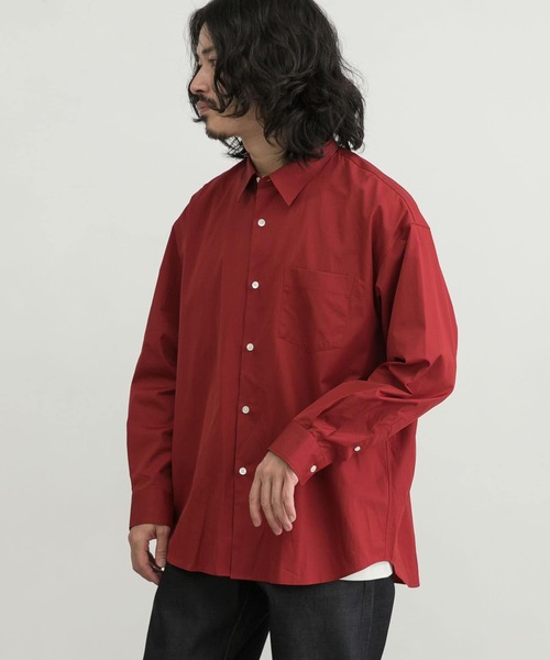 「THOMAS MASON」 長袖シャツ X-LARGE レッド系その他 メンズ_画像8