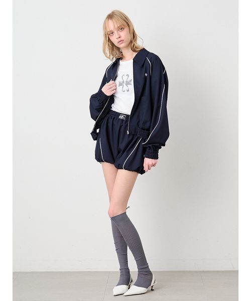 SORIN 2026春夏 新品 ネイビー バルーンサイドライン ショートパンツ SORIN（ソリン） パンツ Balloon Line Short Pants/バルーンライン