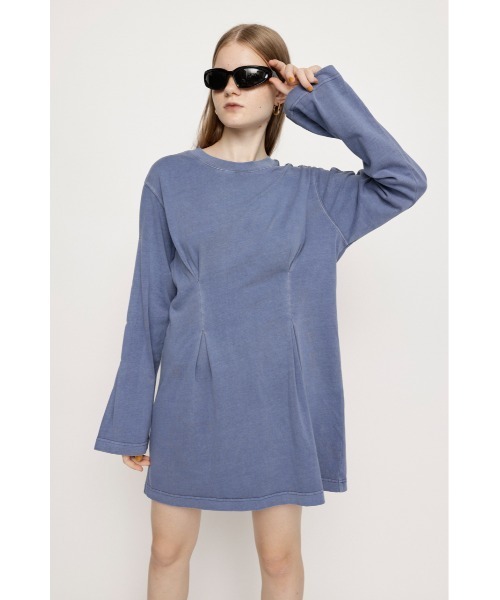 「SLY」 長袖ワンピース FREE ブルー レディース_画像5