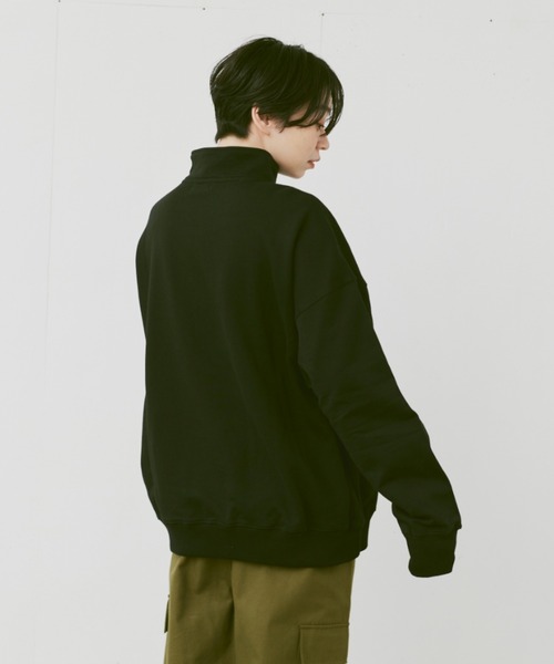「flaner」 スウェットカットソー MEDIUM グレー レディース_画像7